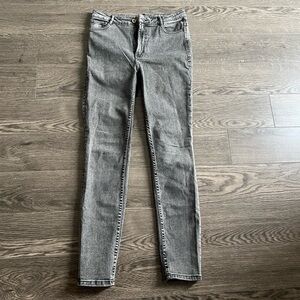 High rise ZARA skinny jeans (grey wash)